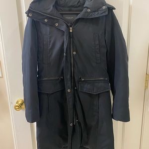 Marc New York Andrew Marc Black Hooded Down Puffer Coat Jacket- Women's Size S